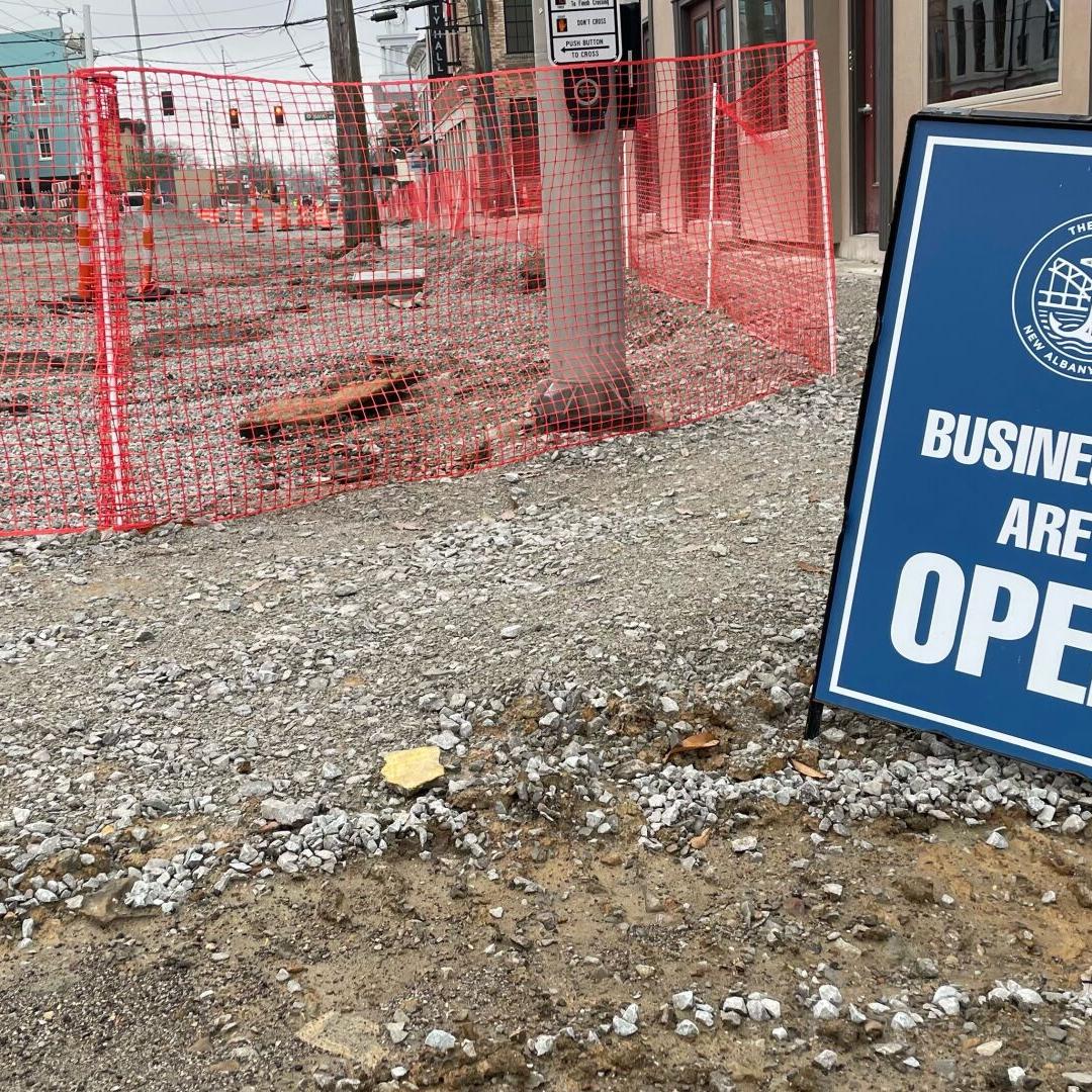 Downtown New Albany Construction